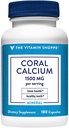 The Vitamin Shoppe Coral Calcium 1.500MG - Eco Safe Source of Calcium, Magnesium & Trace Minerals to Support Healthy Bones and Teeth (180 Κάψουλες)