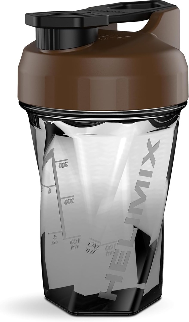 HELIMIX 1.5 Vor Blender Shaker Şişe 20oz | No Blending Ball veya Whisk | ABD Made | Portatif Pre Workout Whey Protein İçecek Shaker Cup | Mixes Cocktails Smoothies Shakes | Top Raf Safe