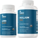 Dr. Tobias Lung Health & Psyllium Daily Supplements, Lung Cleanse & Detox Formula, Psyllium Husk, C, Butterbur, Quercetin, Daily Fiber ve Lung Supplements ile Sağlıklı Bowel Hareketleri Destekler