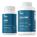 Dr. Tobias Lung Health & Psyllium Daily Supplements, Lung Cleanse & Detox Formula, Psyllium Husk, C, Butterbur, Quercetin, Daily Fiber ve Lung Supplements ile Sağlıklı Bowel Hareketleri Destekler