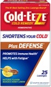 Cold-Eeze Plus Defense Natural Manuka Honey Lemon Zinc Lozenges, Homeopathic Cold Remedy, Shortens Common Cold Symptoms, Promotes Immune Health, Sambucus Nigra, Echinacea and Rose HIPS, 25 Ct.