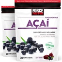 Power Factor Acai Soft Chews for Immune Support, Oxidative Stress Defense, Superfood and Antioxys Supplement, Non-GMO, Gluten-Free, and Vegan, Acai Berry Flavor, 30 Soft Chews, 2Pack