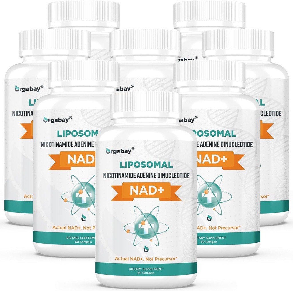 Yagabay Liposomal NAD+ 500 mg, Yüksek Absorpsiyon, TMG 250 mg ile NAD+, Actual NAD Plus Nicotinamid Riboside'dan daha verimli, Destek Hücreleri Enerji, Sağlıklı Ağlama | 480 Softgels