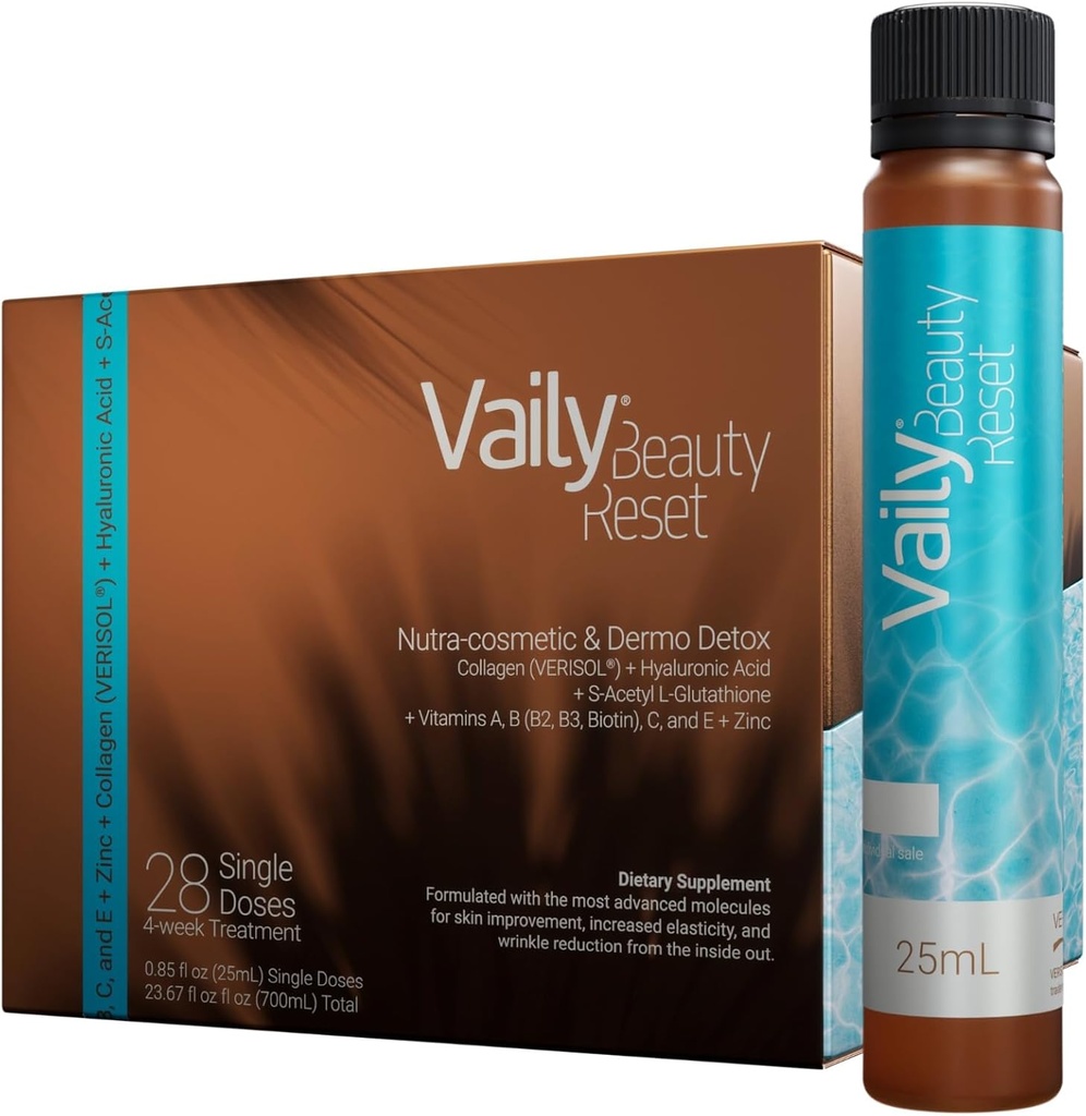 Beauty Dermo-Detox için Sıfır Yapın - Sıvı Kolajn Supplement For Women & Men with Hyaluronic Acid, L-Glutathione, Biotin, Vitamins and Çinko for Skin to Combat Cellulite & Wrinkles - 23.67 Fl ozlez