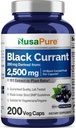 NusaPure Black Currant 10:1 Extract, 250 mg Equivalent to 2,500mg, per Veg Caps 200 Vegan, Non-GMO