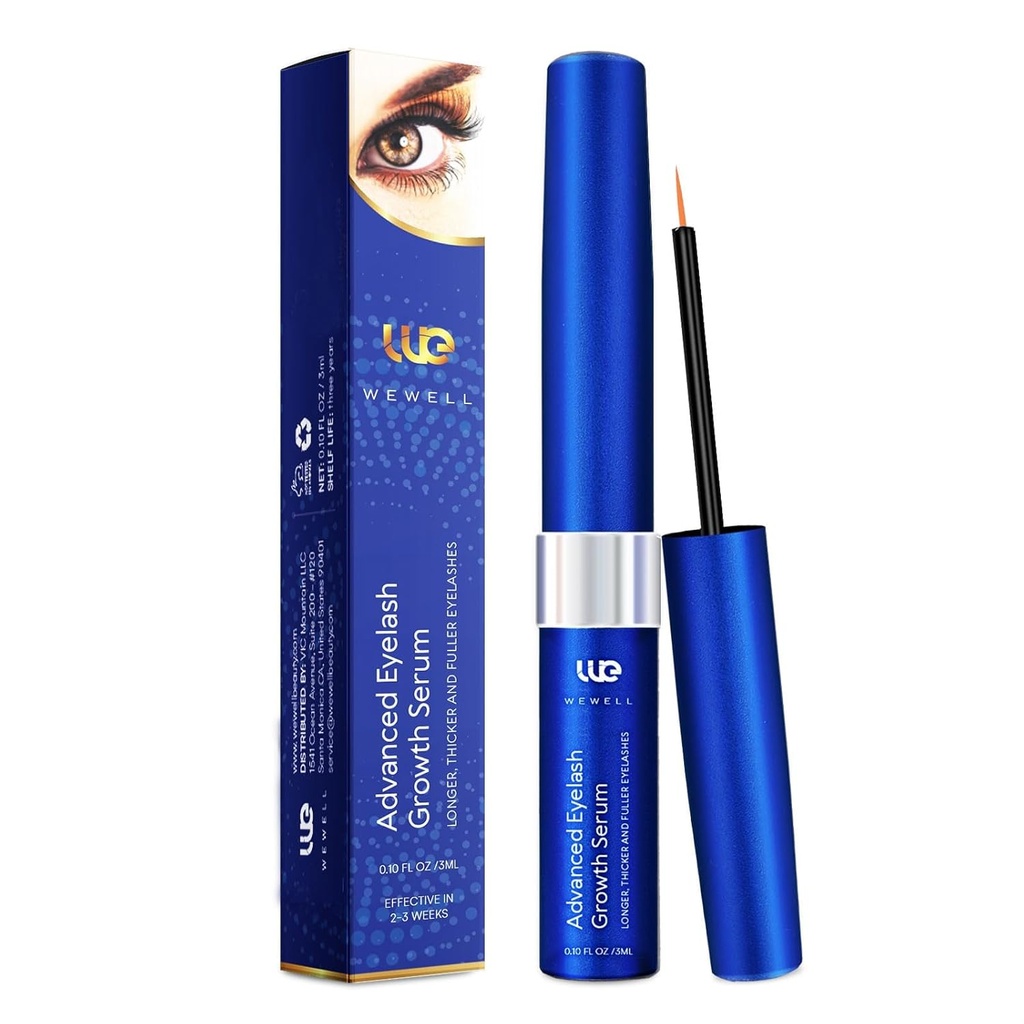 Lash için Advanced Eyelash Büyüme Serum: Premium Lash Natural Lazer ve Longer Lashes için gelişmiştir – Gelişmiş Gözlash Kalınlık 3Ml