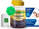 Μελατονίνη 5Mg, 120 Gummies, Υποστήριξη ύπνου (2 Pack) με Bundle Exclusive Better Ligth&Spring Guide