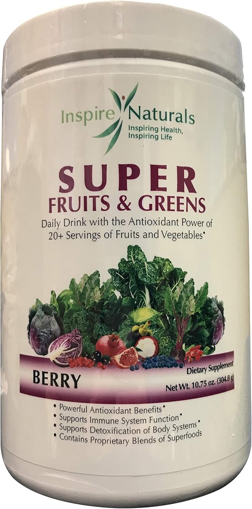 Süper Meyveler ve Yeşiller, Doktor En İyi Tasting All Natural Super Food w/ 20+ Meyveler & Sebzeler (Berry)