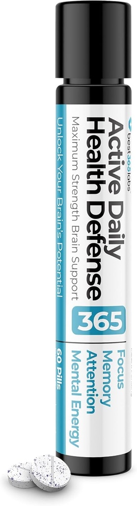 En Güçlü Beyin Desteği - M ESP Blue, Caffeine ve L-Theanine - Focus and Memory - Unlock Your Brain's Potential - 60 Tabletler