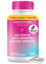 Pink Stork Inositol συμπλήρωμα για τις γυναίκες – 40:1 Myo-Inositol & D-Chiro Inositol – ορμονική ισορροπία, γονιμότητα & υποστήριξη των ωοθηκών – Κύκλος Κανονικότητα & Μεταβολική ευεξία, 30 Υπηρεσίες