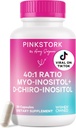 Pink Stork Inositol Supplement for Women – 40:1 Myo-Inositol & D-Chiro Inositol – Hormon Dengesi, Ferttitude & Ovarian Support – Cycle Regularity & Metabolic Wellness, 30 Hizmet