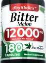 FITO MEDIC'S Lab | Bitter Melon Extract 600 mg (20:1 Yoğunluk) 3Capsule Hizmet | 12.000 mg Tüm Meyveden Türlü | 180