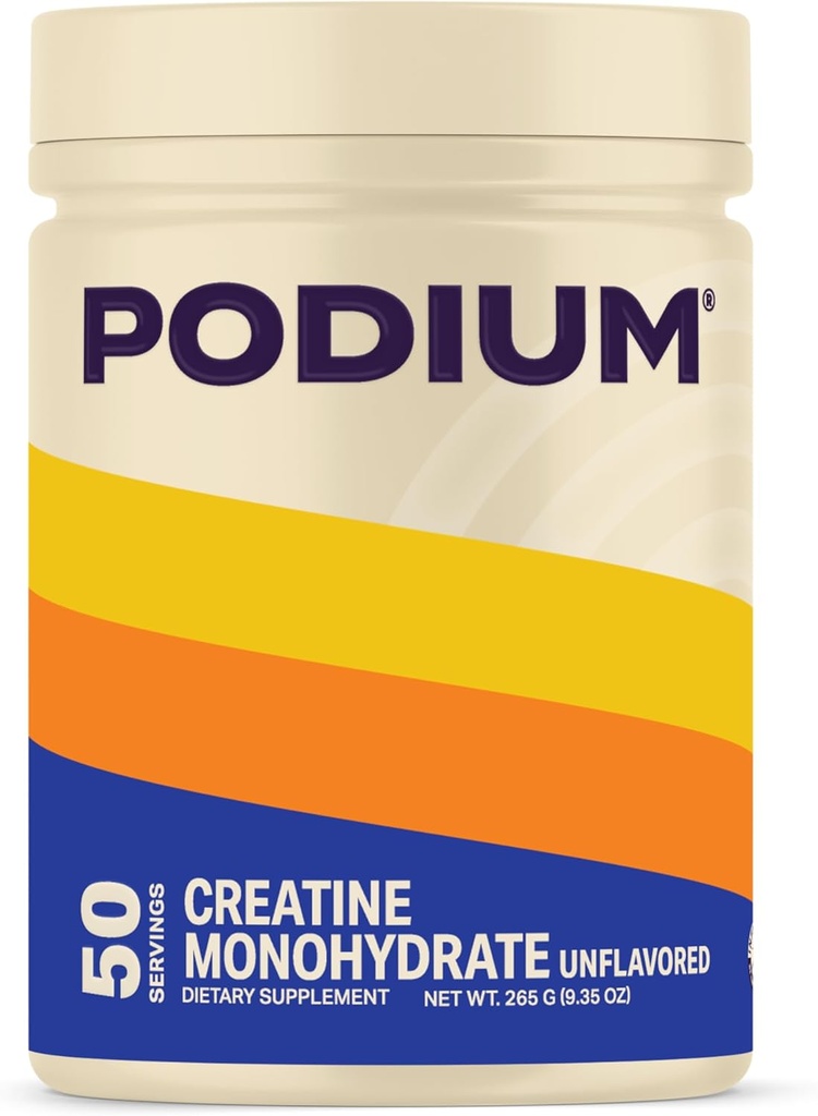 Podium Beslenme, Solos | Kretine Monohidrat, 50 Hizmet, Unflavored, Boost Athletic Performance