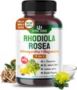 Rhodiola Rosea Supplement Ashwagandha, L-Theanine, St. John's Wort, Lemon Balm - Support Mood, Sleeps Quality, and mental Focus | 150 Capsules
