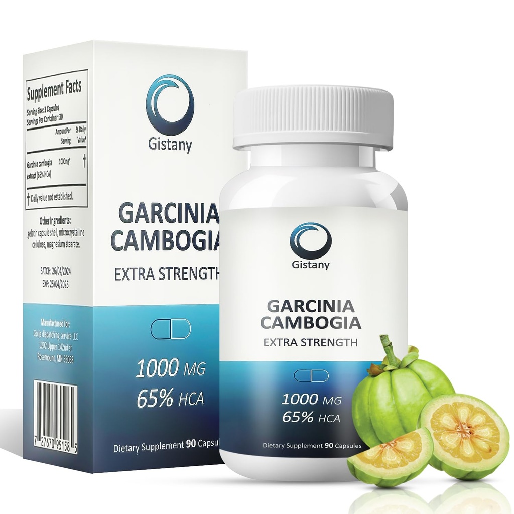 Extra Strength 65% HCA Pure Garcinia cambogia Natural Weight Loss Pills, Appetite Control Pill Dietary Supplement to Control Weight for Both Men and Women