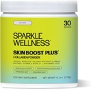 Sparkle Wellness VERISOL Bioactive Hydrolyzed Collagen Peptides | Collagen Toz Supplement with Vitamin C & Hyaluronic Acid for Hair, Skin, and Nail Health | Skin Boost Plus (No Flavor) [30-Serves]