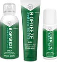 Biofreeze Pain Relief Roll-On 2.5 FL OZ, Gel 3 FL OZ, Ve Sprey 3 FL OZ Çeşitli Paket Topical Pain Reliever For Muscles And Joints From Arthritis, Backache, Strains, Bruises, Sprates (Pazar Mayıs Vary)