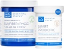 Essential Stacks Gut Sche: Smart Probiyotik (30 ct) + Friendly Prebiyotiks (7.4 oz)