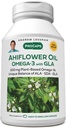 ANDREW LESSMAN Ahiflower Omega-3 με GLA - 240 Softgels - Μοναδικά Ισορροπημένη, Βασισμένη σε φυτά Πηγή Απαραίτητων Ωμέγα-3 Λιπαρά οξέα. Δεν έχει στομαχικές διαταραχές, μολύνσεις ή υδράργυρο. Εύκολο να καταπιείς
