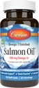 Carlson Salmon Oil, 500 mg Omega-3s, Wild-Caught Norveç Fish Oil, Sustainable Sourced, 50 Softgels