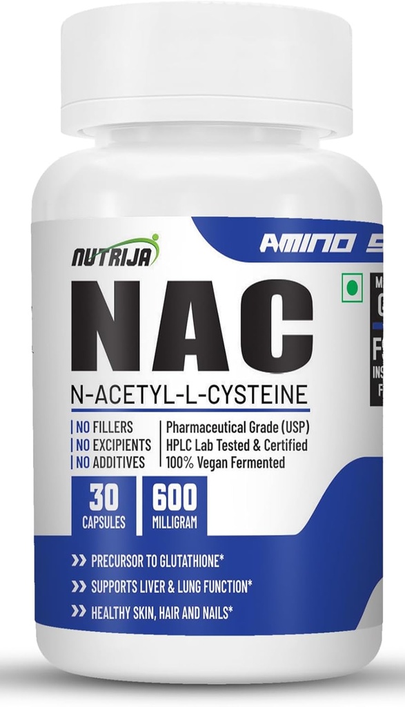 NAC (N-Acetyl L-Cysteine) 600 mg - 30 Capsules