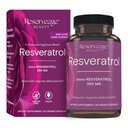 Reserveage Beauty, Resveratrol 250 mg, Antioxy Supplement for Heart and Cellular Health, Supports Health Aging and Immune System, Paleo, Chem, 30 Capsules