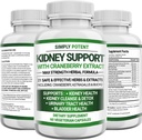 Kidney Support Supplement, Kidney Cleanse Detox & Tamir Formula for Kidney Health & Restore, 21 Herbs ile 705 mg Pills - Cranberry Astragalus & Juniper for Bladder & Urinary Tract Health, 60 Capsules