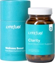 LyfeFuel Adaptogen Mix for Focus & Verimlilik | Natural Nootropic Mushroom Supplement & Organic Herb Kompleksi Beyin Gücünü Güçlendirmek için | Lion's Mane, Cordyceps, Bacopa, Gotu Kola | 60 Vegan Capsules