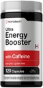 Horbäach Energy Supplement | 120 Capsules | Caffeine, BTC & Vitamin B12 | Günlük Enerji ATM Pilleri | Non-GMO, Gluten Free