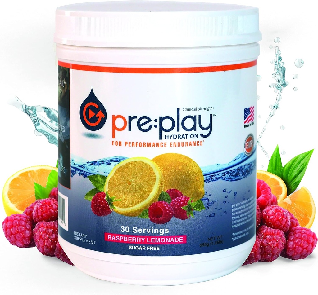 Hydration and Energy Drink Toz, Raspberry Lemonade - 30 hizmet Tub