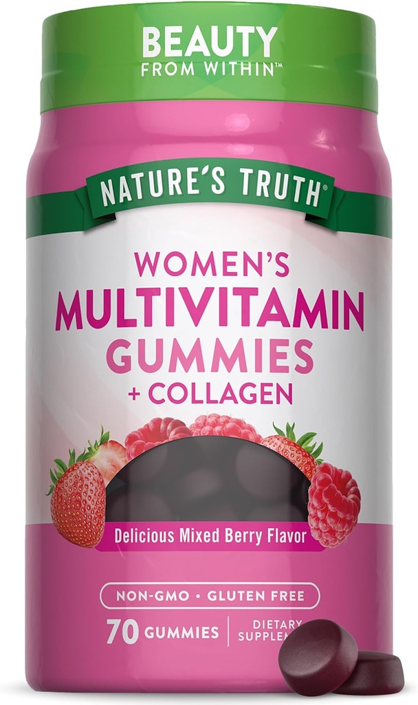 Γυναικεία αλήθεια της φύσης Multivitamin Gummies Plus Collagen & Biotin 