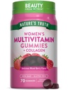 Nature's Truth Womens Multivitamin Gummies Plus Collagen & Biotin | 70 Count | Non-GMO & Gluten Ücretsiz Supplement