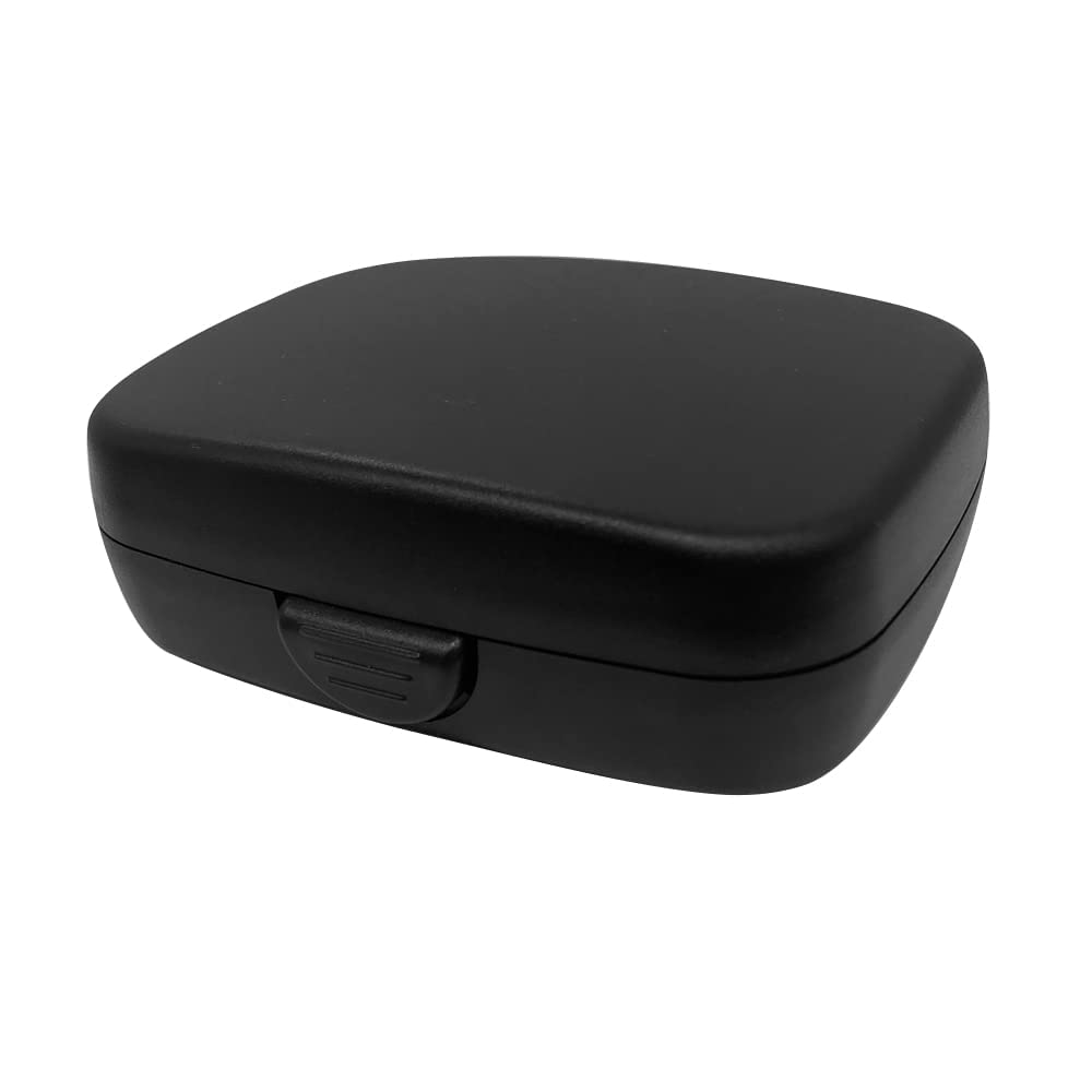 Portable Storage Carrying Case for All Brand Hearing Aid Amplifier/PSAP/BTE/ITE/ITC/CIC/RIC/RITE (Black)
