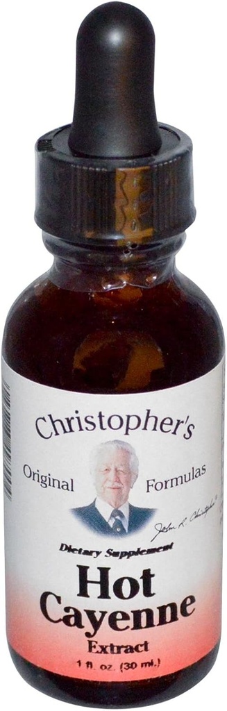 Christopher's Original Formulas Hot Cayenne Extract, 1 fl oz - Φυσικό συμπλήρωμα βοτάνων