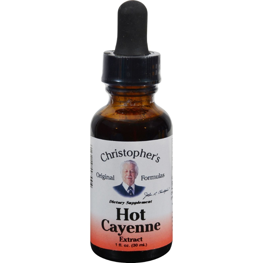 Christopher's Original Formulas Hot Cayenne Extract, 1 fl oz - Φυσικό συμπλήρωμα βοτάνων