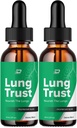 Lung Trust Liquid Supplement, Lung Trust Drops, Lung Trust Advanced Formula Drops - maksimum Güçlü, LungTrust Drops Destek Yorumları (2 Paket - 2 Ay Supply)
