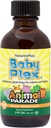 NaturesPlus Animal Parade Baby Plex, Natural Orange Flavor - 2 fl oz, Συσκευασία των 2 - Υγρή Πολυβιταμίνη για Βρέφη & Τόντλερ - Χωρίς ζάχαρη, Χωρίς Γλουτένη - 120 Σύνολο Σερβιέτες