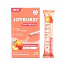 JOYBURST Energy Drink Mix, Φυσική καφεΐνη (200mg) για Παρατεταμένη, δωρεάν ενέργεια Jitter, On-The-Go Φυσική ενέργεια Drink Powder, Sugar Free - 16 x 4g Energy Sticks (Peach Mango)