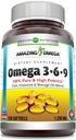 Amazing Omega 3.6.9 Supplement | 1200 Mg Per | 250 Softgels | Unflavored | Non-GMO | Gluten-Free | Made in USA USA
