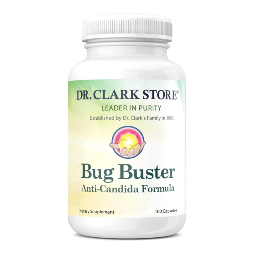 Dr Clark Store Bug Buster Anti-Kanada Formula – 620 mg, 100 Capsules, Destekler Candida Detox & Digestive Health