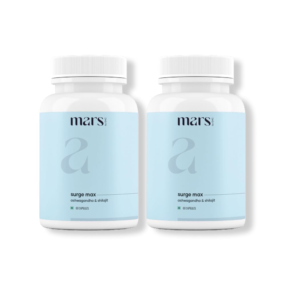 Marsmax Cerrah Doğal Capsules with Shilajit & Safed Musli | Supports Energy, Strength & Immunity | for Active Lifestyle | 120 Capsules | Pack of 2