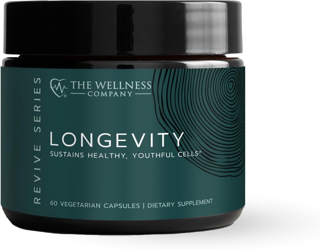 The Wellness Company Longevity – Mitochondria Efficiency, DΝΑ Επισκευή, Κυτταρικό Αίσθημα - NR, Lipsomal Glutathione, Resveratrol, Bifidobacterium 15B CFU 