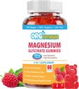 Magnezyum Glycinate Gummies 500 mg with L-Threonate, Vitamin D, B6, Pyum & CoQ10 | Sugar-Free Complex Formula for Advancedd Sleep Quality | Raspberry Flavor | 60 Count