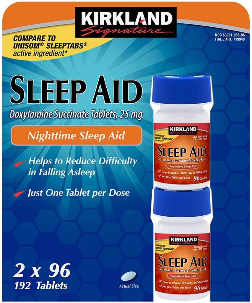 Kirkland Signature Sleep Aid, 192 δισκία