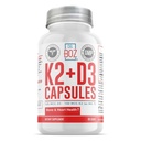 Dr. Boz - K2+D3 Capsules, 66 Hizmet - BioPerine ile D3 K2 Supplement - Kemik ve Kalp Sağlığı - Gelişmiş Aborpsiyon - Kalite Testleri - ABD'de Yapılan - 5000iu (D3) - 400iu (K2) - Self Care