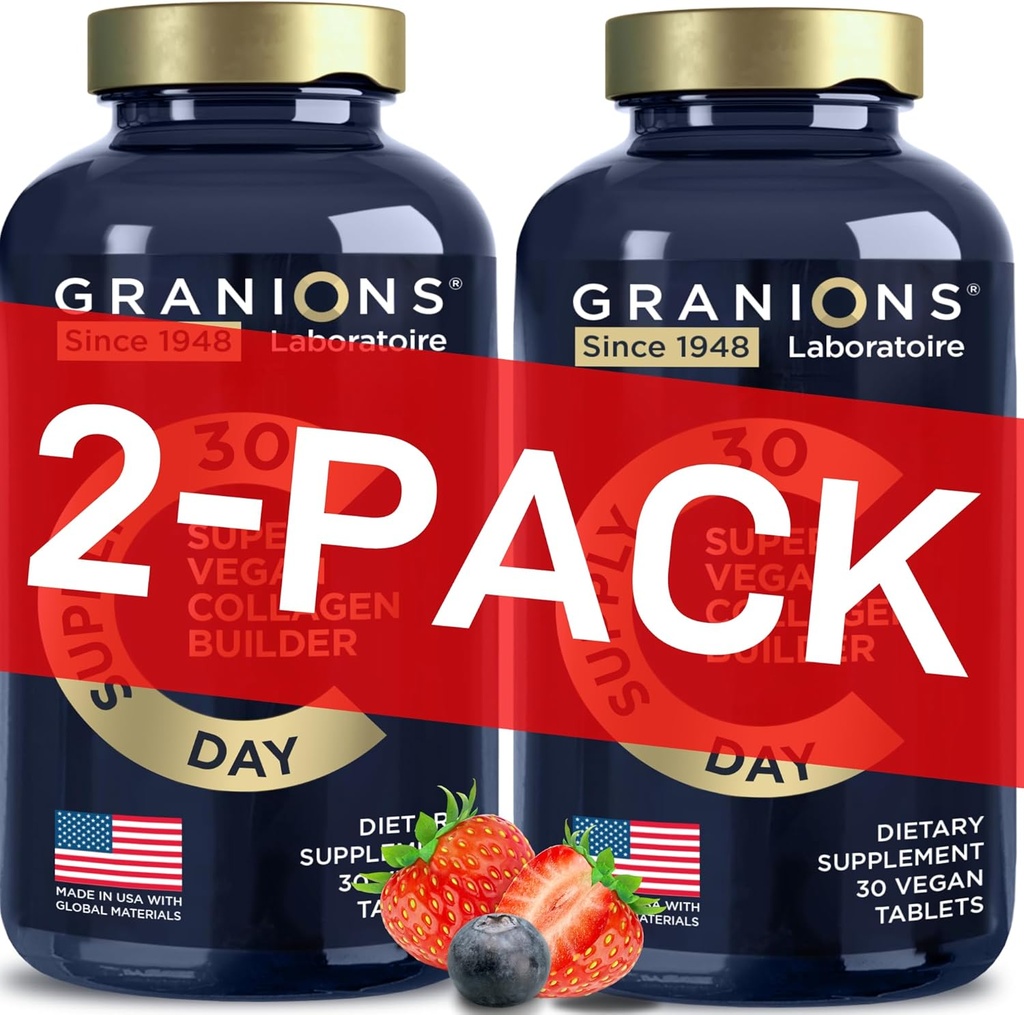 Vegan Collagen Supplements for Women & Men - Plant Based Collagen Boost for Hair, Skin, Nails, Joints - Vegan Biotin, Hyaluronic Asit, Amino Asits, Organik Collagen Pil - 60 Collagen Vegan Pills