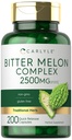 Carlyle Bitter Melon Capsules 2500 mg | 200 Count | Non-GMO & Gluten Free Extract | Kompleks Supplement