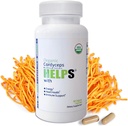 Organik Cordyceps Mushroom Capsules Supplement - 1000 mg Cordyceps Militaris Extract - 100% Natural, Real & Pure - Beta-Glucan - Enerji Verimliliği ve Immune Health - 60 Capsules