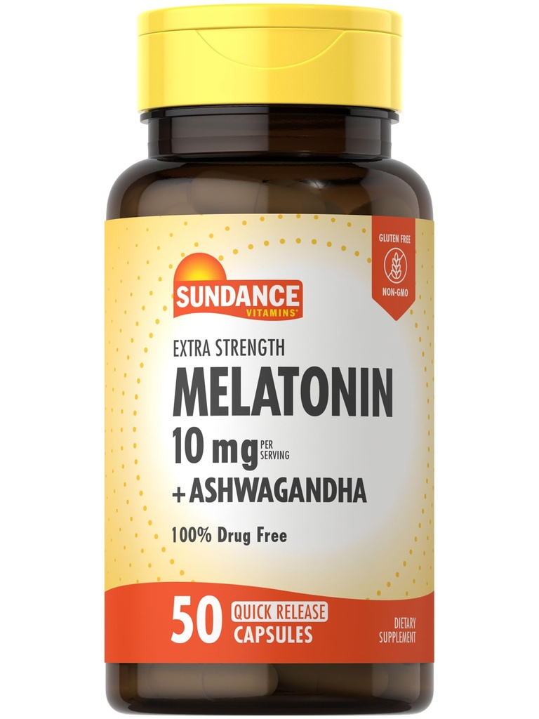 Sundance Μελατονίνη 10mg με Ashwagandha 