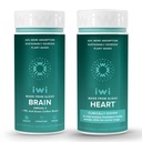 Iwi Life Brain & Heart Omega-3 Sche, 30 Hizmet, Vegan Plant-Based Algae Omega 3, Krill & Fish Oil Alternative, No Fishy Aftertaste